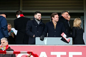 Images Dated 14th January 2017: Bristol City COO Mark Ashton Watching Intently at the Bristol City vs