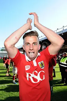 Title Prints: Bristol City Crowned Champions: Joe Bryan's Emotional Moment at Ashton Gate (18-04-2015)