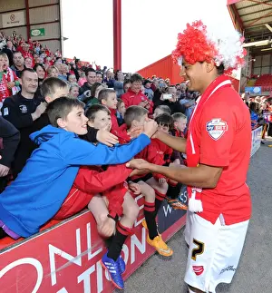 Bristol City V Coventry City (Champions) Prints: Bristol City Crowned Champions: Korey Smith Celebrates with Fans at Ashton Gate (18/04/2015)