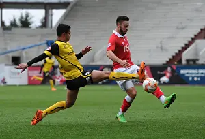Bristol City Defender Derrick Williams Clears the Ball Against Barnsley