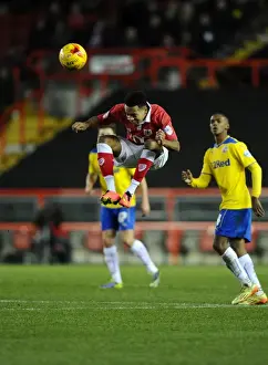 Bristol City Defender Korey Smith Clears the Ball Against Crawley Town, Sky Bet League One, Ashton Gate