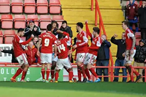 Bristol City V Tranmere Rovers Prints: Bristol City: Derrick Williams Thrilling Goal Celebration vs. Tranmere Rovers (2014)