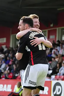 Stevenage V Bristol City Prints: Bristol City: Elliott and Cunningham's Thrilling Goal Celebration vs. Stevenage (2014)
