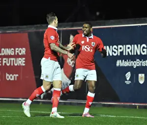 Bristol City: Emmanuel-Thomas and Flint Celebrate FA Cup Goal Against Doncaster Rovers