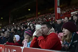 Bristol City V AFC Telford Prints: Bristol City FA Cup Match: Passionate Fans in Full Swing at Ashton Gate