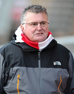 Bristol City V Fleetwood Town Prints: Bristol City Fan in Bristol Sport Scarf at Ashton Gate