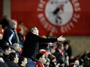 Bristol City Fan Urges MK Dons Goalkeeper David Martin Amidst Tension at Ashton Gate