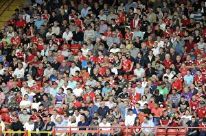 Bristol City V Doncaster Rovers Prints: Bristol City Fans in Action at Ashton Gate during Bristol City vs Doncaster Rovers