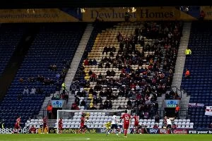 Images Dated 4th April 2017: Bristol City Fans in Action at Championship Match vs. Preston North End, April 2017