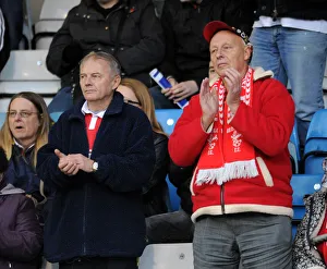 Gillingham V Bristol City Prints: Bristol City Fans in Action at FA Cup Match