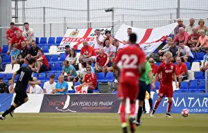 Bristol City Fans in Action at Granada Pre-Season Friendly, 2016