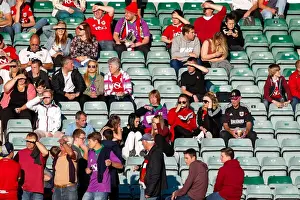 Bristol City Fans in Action at Huish Park Stadium during Yeovil Town vs. Bristol City Pre-Season Friendly, 2015