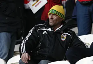Bristol City Fans in Action at KC Stadium during the 2013 Championship Match