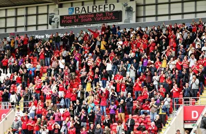 Rotherham V Bristol City Prints: Bristol City Fans in Action at Rotherham United Match
