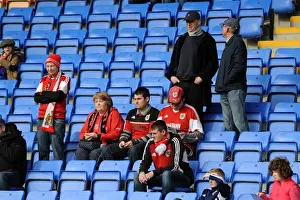 Framed Print : Bristol City Fans in Action at Shrewsbury Town's New Meadow, March 2014 Framed Print : Bristol City Fans in Action at Shrewsbury Town's New Meadow, March 2014