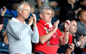 Adams Park Prints: Bristol City Fans in Action at Wycombe Wanderers vs