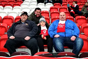 Framed Print : Bristol City Fans Arrive at New York Stadium for Rotherham United Match, 2015 Framed Print : Bristol City Fans Arrive at New York Stadium for Rotherham United Match, 2015
