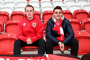 Framed Print : Bristol City Fans Arrive at Rotherham's New York Stadium for Sky Bet Championship Match, 2015