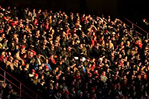 Bristol City V Reading Prints: Bristol City Fans Bask in the Sun at Ashton Gate during Bristol City vs