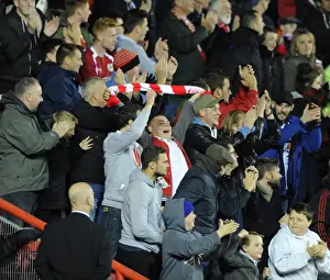 Bristol City V Bradford Prints: Bristol City Fans Celebrate at Ashton Gate: Bristol City vs Bradford City