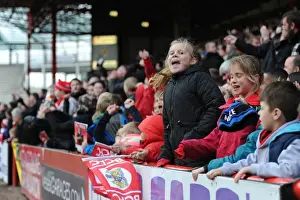 Bristol City V Sheffield United Prints: Bristol City Fans Celebrate at Ashton Gate during Bristol City vs Sheffield United Match