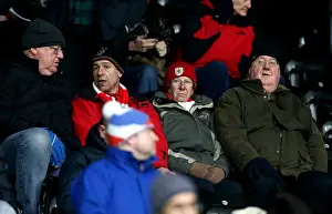 Derby County V Bristol City Prints: Bristol City Fans Celebrate at iPro Stadium During Derby County Match, February 2017