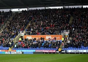 Images Dated 2nd January 2016: Bristol City Fans Celebrate at Madejski Stadium during Sky Bet Championship Match against Reading