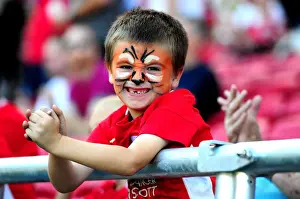 Bristol City Fans Celebrate in New West Stand during Sky Bet Championship Match against Wigan Athletic