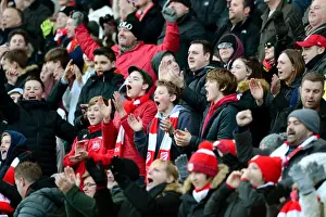 Bristol City Fans Celebrate: Sky Bet Championship Match vs. Reading (2017)