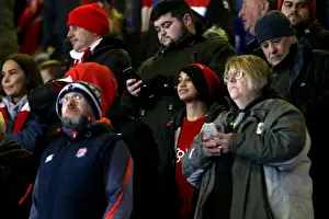 Ipswich Town V Bristol City Prints: Bristol City Fans Celebrate Triumph at Ipswich Town's Portman Road during Sky Bet Championship Match