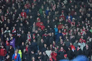 Framed Print : Bristol City Fans Cheering at Huddersfield Town Match, Sky Bet Championship (12 / 12 / 2015) Framed Print : Bristol City Fans Cheering at Huddersfield Town Match, Sky Bet Championship (12 / 12 / 2015)