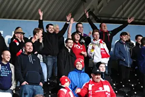 Framed Print : Bristol City Fans Cheering at KC Stadium during Sky Bet Championship Match against Hull City, 2016 Framed Print : Bristol City Fans Cheering at KC Stadium during Sky Bet Championship Match against Hull City, 2016