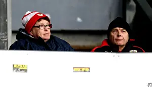 Bristol City Fans Cheering Loudly at iPro Stadium during Derby Championship Match, November 2017