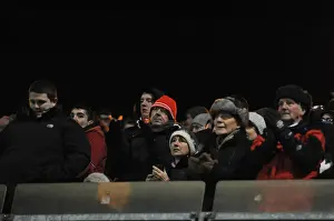 Framed Print : Bristol City Fans Cheering at Priestfield Stadium during Sky Bet League One Match Framed Print : Bristol City Fans Cheering at Priestfield Stadium during Sky Bet League One Match