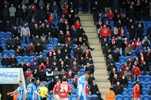 Colchester United V Bristol City Prints: Bristol City Fans at Colchester United's Community Stadium