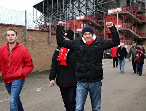 Bristol City Fans Descend on The Valley for Charlton Athletic Clash, February 2016