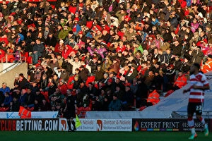 Images Dated 3rd January 2015: Bristol City Fans at Doncaster Rovers Keepmoat Stadium, FA Cup Third Round Proper (03/01/2015)