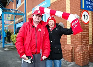 Bristol City Fans at Elland Road: Intense Championship Clash Between Leeds United and Bristol City (January 2016)