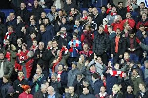 Images Dated 9th January 2016: Bristol City Fans' Epic Passion: Unforgettable Display at The Hawthorns during FA Cup Third Round vs