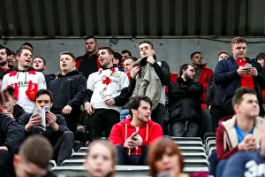 Newcastle United V Bristol City Prints: Bristol City Fans Euphoria at St
