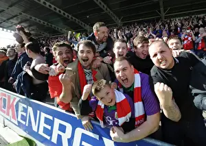Chesterfield Prints: Bristol City Fans Exuberance at Chesterfield's Proact Stadium