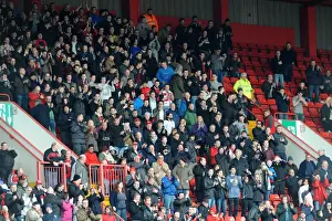 Sheffield United V Bristol City Prints: Bristol City Fans Fervor at Bramall Lane: February 2014 (Sheffield United vs)