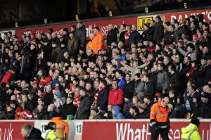 Wolves V Bristol City Prints: Bristol City Fans Fervor at Molineux: A Passionate Display against Wolverhampton Wanderers (January 25)