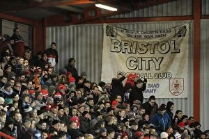Images Dated 13th January 2015: Bristol City Fans in Full Force at Ashton Gate Stadium for FA Cup Third Round Replay against
