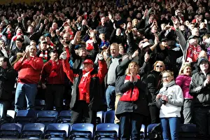 Title Race Prints: Bristol City Fans in Full Force at Deepdale Stadium during Sky Bet League One Match against Preston North End