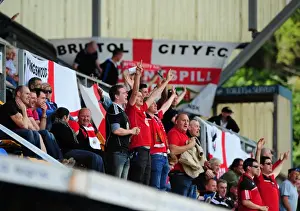 St Johnstone V Bristol City Prints: Bristol City Fans in Full Force at McDiarmid Park during Pre-Season Friendly against St Johnstone