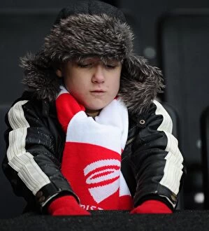 Images Dated 7th February 2015: Bristol City Fans in Full Force at MK Dons vs. Bristol City, Sky Bet League One (February 7, 2015)