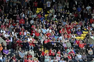 Framed Print : Bristol City Fans in Full Force at Nottingham's Meadow Lane (August 2014)