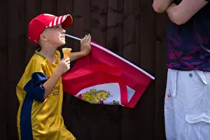 Bristol City Fans in Full Force at Pre-season Friendly Against Bristol Manor Farm, 2017