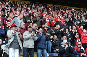Images Dated 11th April 2015: Bristol City Fans in Full Force at Preston North End's Deepdale